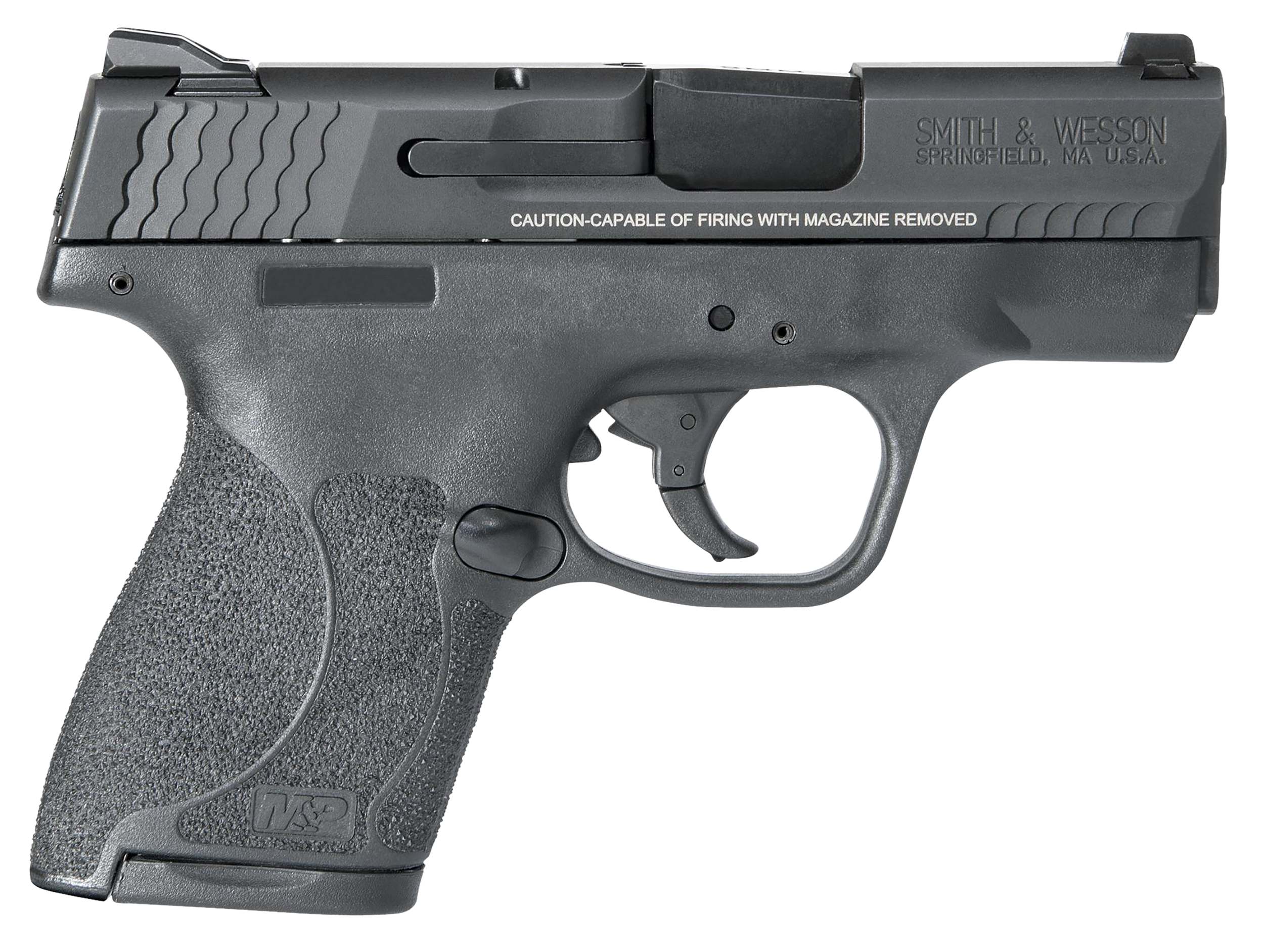 Smith & Wesson 11808 M&P Shield M2.0 9mm Luger 3.10″ Barrel 7+1 Or 8+1,  Black Polymer Frame, Armornite Stainless Steel Slide, Textured Polymer Grip, No Manual Safety