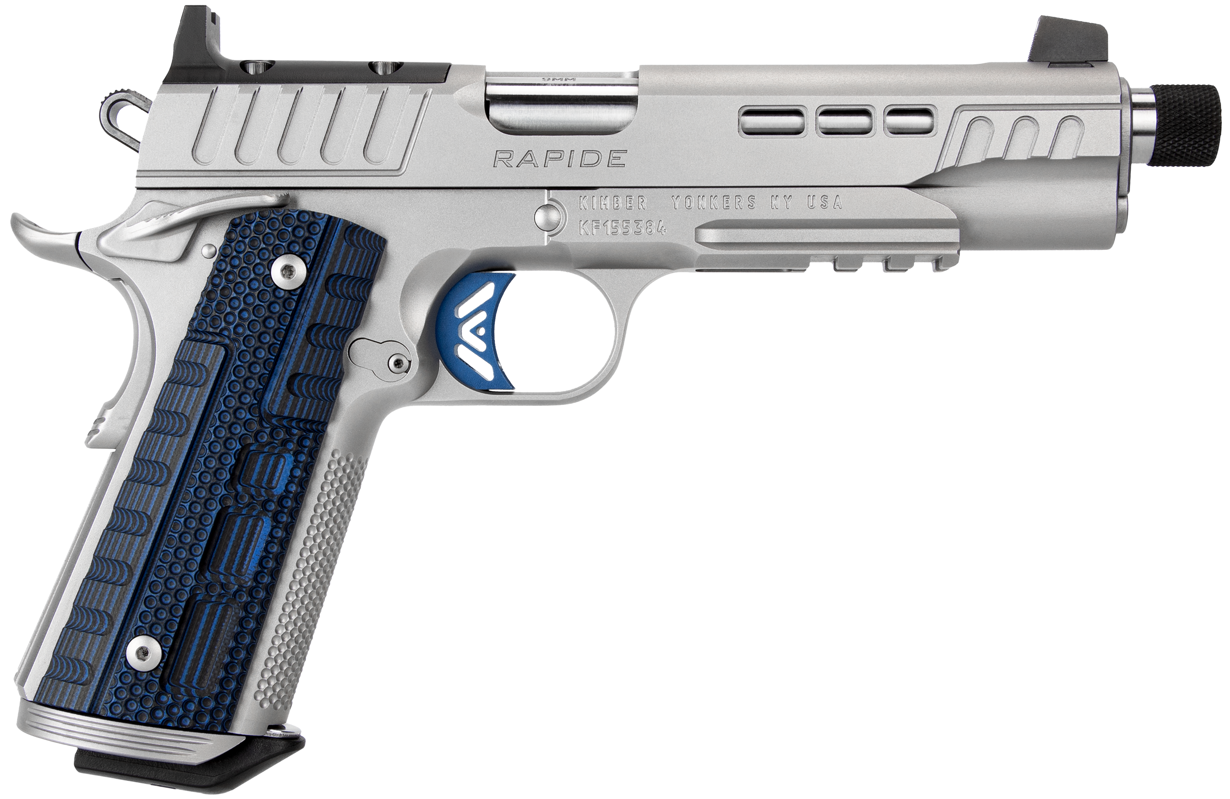 Kimber Mfg.,inc 3000450  Rapide ICE OR TFS 45 ACP 8+1 5.50″ Stainless Steel Slide G10 Grip