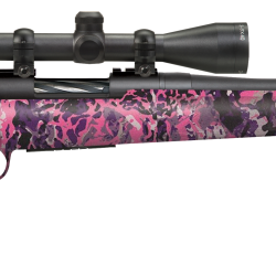 Mossberg 28143 Patriot Super Bantam 6.5 Creedmoor 5+1 20″ Matte Blued Fluted Barrel Matte Blued Steel Muddy Girl Wild Right Hand