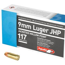 AGUILA 9MM 117GR JHP 50/500