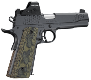 Kimber Mfg.,inc 3000435 KHX Custom (OI) 10mm 8+1 5″ Front Serrations Stainless Steel Slide Gray KimPro II G-10 Grip