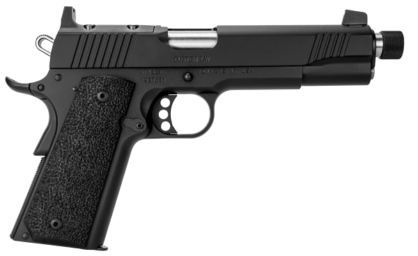 Kimber Mfg.,inc 3700810 Custom LW OR TFS Full Size Frame 45 ACP 8+1 5.50″ Black Black F/S Rubber Grip