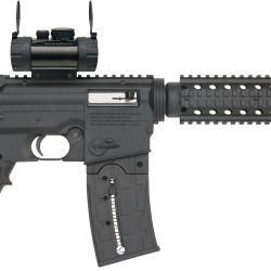 Mossberg 37234 715 Tactical Full Size 22 LR 25+1 16.25″ Barrel, Blued Metal Finish & A2 Adjustable Black Synthetic Stock Right Hand Includes Red Dot