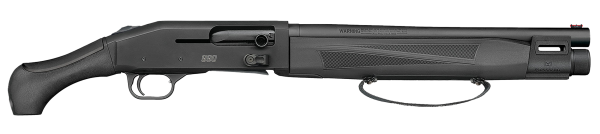Mossberg 83001 990 AfterShock 12 Gauge Semi-Auto 3″ 5+1 14.75″ Matte Blued Barrel, Strapped w/M-LOK Forend, Matte Blued Receiver, Black Synthetic Aftershock Grip,  Ambidextrous