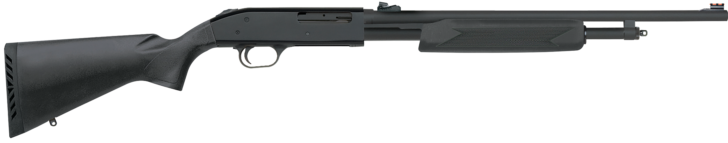 Mossberg 50165 500 Bantam Slugster 410 Gauge Pump 3″ 5+1 20″ Matte Blued Steel Barrel, Matte Blued Receiver, Fixed Synthetic Stock