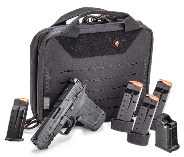 Smith & Wesson 14346 Equalizer Range Kit Micro-Compact Frame 9mm Luger 15+1 3.675″ Black Armornite Black Armornite Optic Cut/Serrated Stainless Steel Slide Black Black Textured Grip Ambidextrous