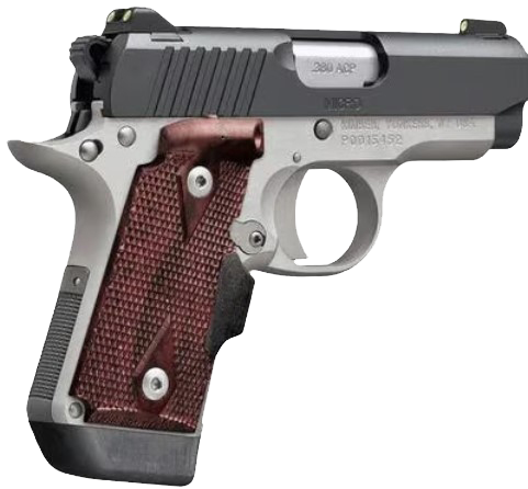 Kimber Mfg.,inc 3300215 Micro Two-Tone NS 380 ACP 7+1 2.75″ Ramped Barrel Matte Black Stainless Steel Slide Brush Polished