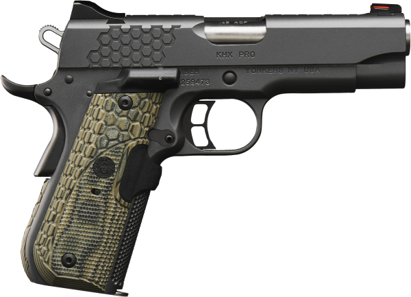 Kimber Mfg.,inc 3000361 KHX Pro 45 ACP 7+1 4″ Stainless Steel Slide Gray KimPro II G-10 Grip