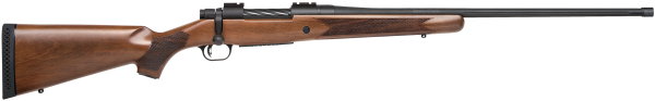 Mossberg 28132 Patriot  300 Win Mag 3+1 24″ Threaded/Fluted Barrel w/Recessed Match Crown, Matte Blued Metal Finish, Spiral-Fluted Bolt, Walnut Stock, Drop Box Magazine, Adjustable LBA Trigger