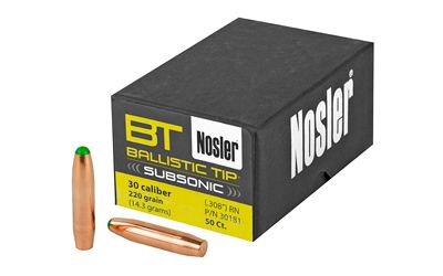 NOSLER 30 CAL 220GR 50CT