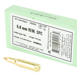 S&B 6.8SPC 110GR FMJ 20/1000