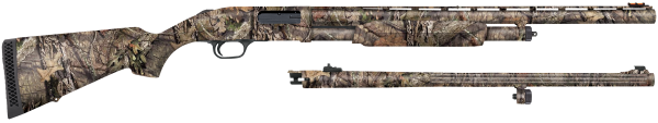 Mossberg 53270 500 Combo Turkey/Deer 12 Gauge 5+1 3″ 24″ Vent Rib/24″ Slugster Barrels, Dual Extractors, Overall Mossy Oak Break-Up Country, Synthetic Stock, Includes XX-Full Choke