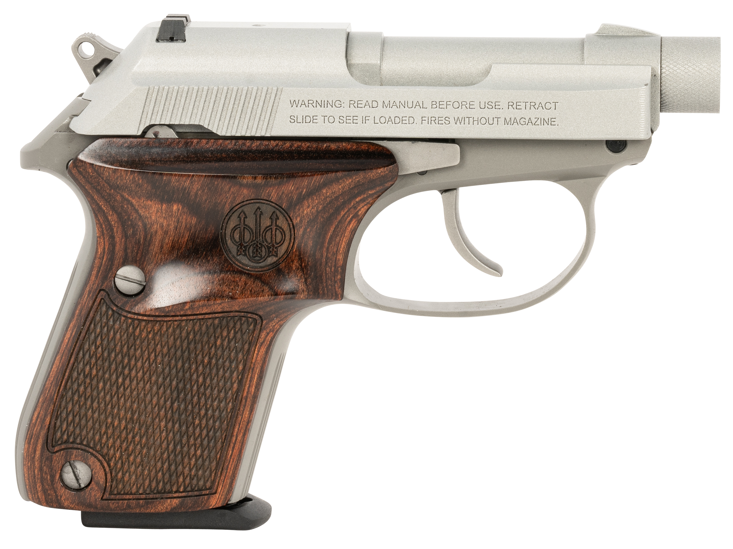 Beretta USA SPEC0721A Tomcat Ghost Buster Micro-Compact Frame 32 ACP 7+1, 2.90″ Stainless Threaded Steel Tip-Up Barrel, Cerakote Stainless Serrated Steel Slide, Cerakote Aluminum Frame