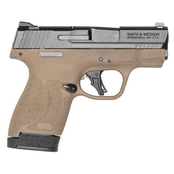 S&W SHIELD PLS 9MM 3.1″ 13RD FDE/BLK