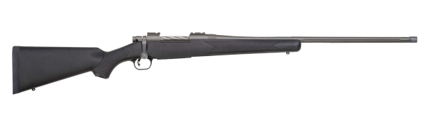 Mossberg 28259 Patriot  Full Size 450 Bushmaster 4+1 20″ Stainless Cerakote Threaded Barrel, Stainless Cerakote Drilled & Tapped Receiver, Fixed Black Synthetic Stock