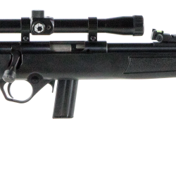 Mossberg 38232 802 Plinkster Bolt Action 22 LR Caliber with 10+1 Capacity, 18″ Barrel, Blued Metal Finish & Black Synthetic Stock Right Hand (Full Size) Includes 4x Scope
